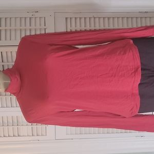 ST JOHN RED TURTLE NECK